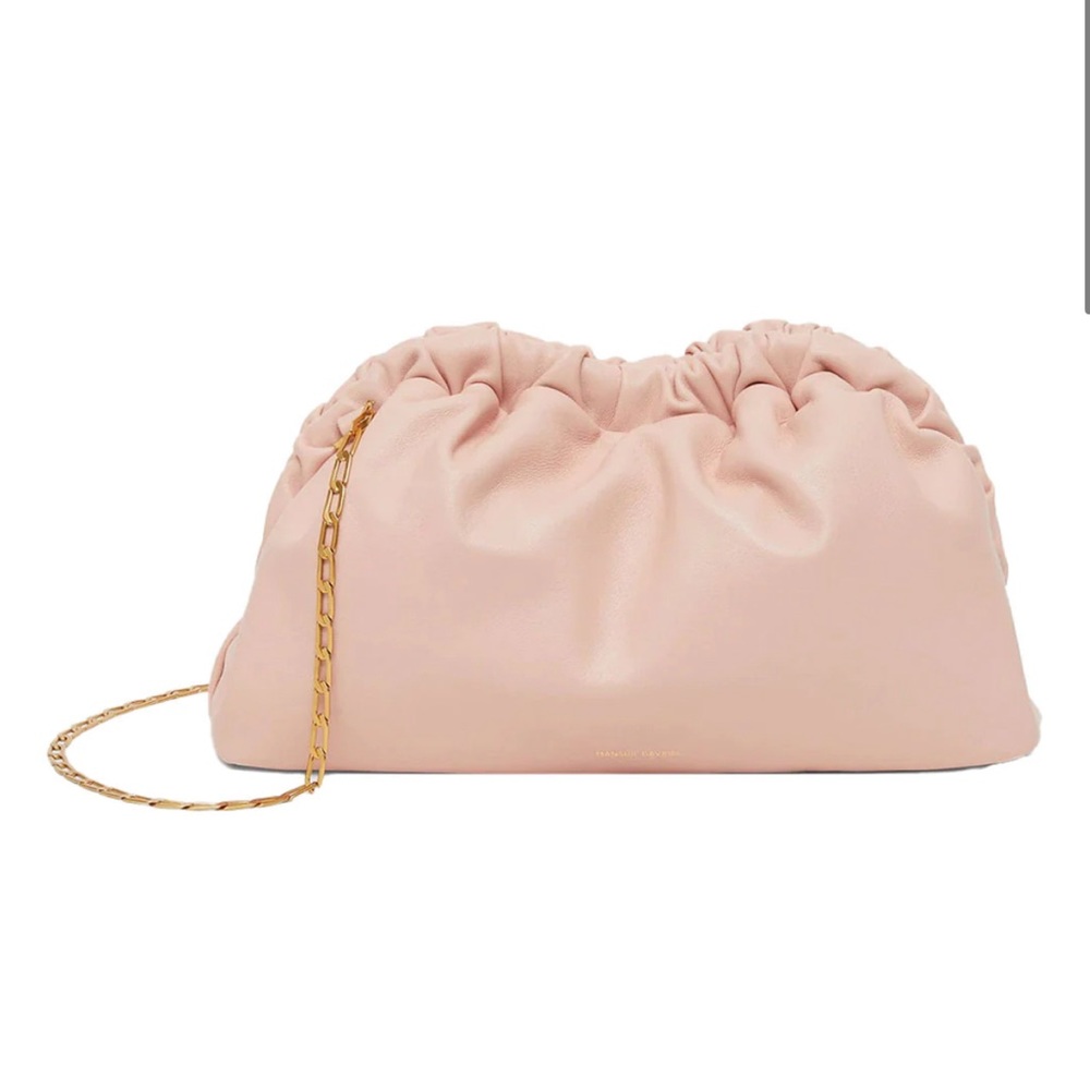 NWT Mansur Gavriel chain mini cloud clutch in Pink Dahlia